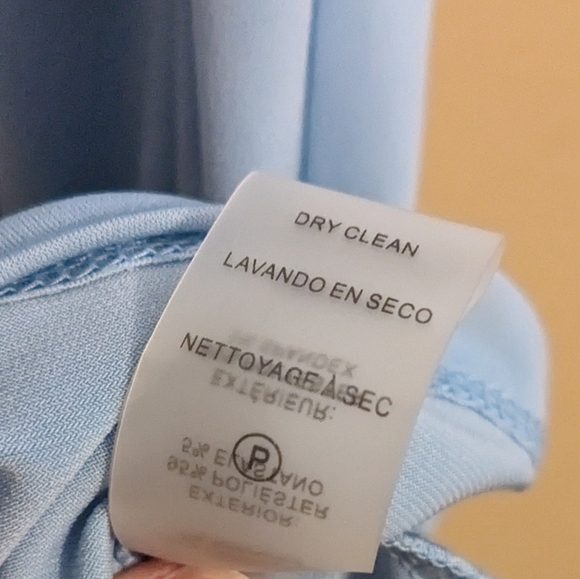 Calvin Klein Knot Neck Blue Dress Top - Picture 4 of 5